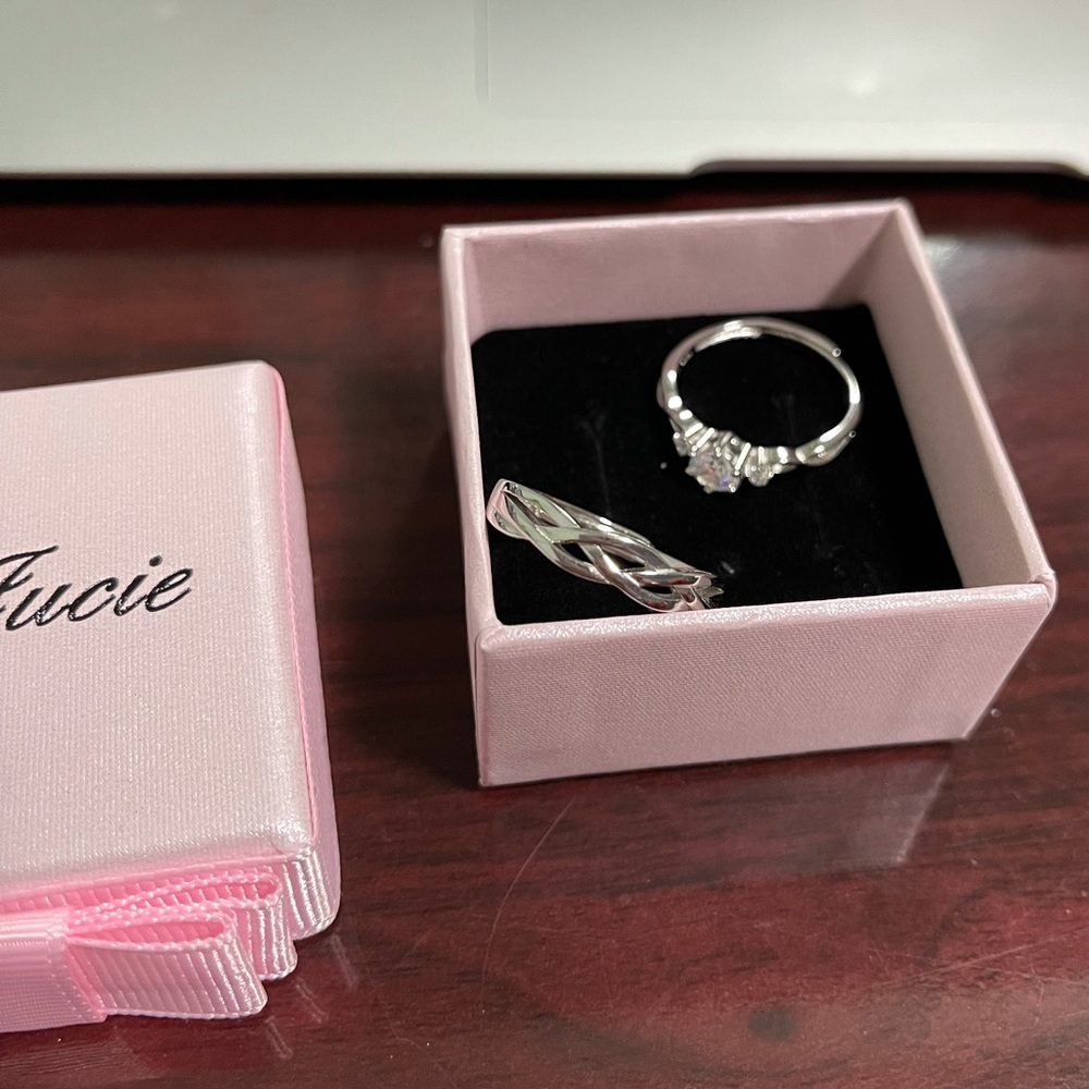 Wedding Band & Engagement Ring - Picture 2 of 5